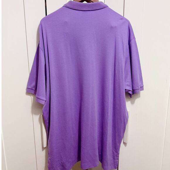 Polo Ralph Lauren Purple Pony Logo Polo Shirt Men’s XXL Classic Cotton Top - Picture 2 of 10